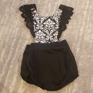 Toddler Girl Lace Romper